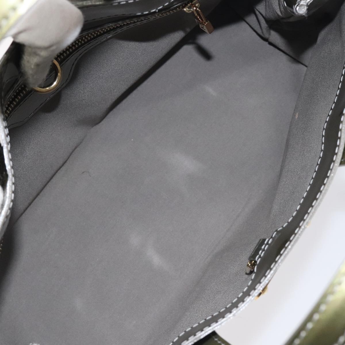 LOUIS VUITTON Monogram Vernis Wilshire PM Bag Gris Art Deco M91627 Auth 128675