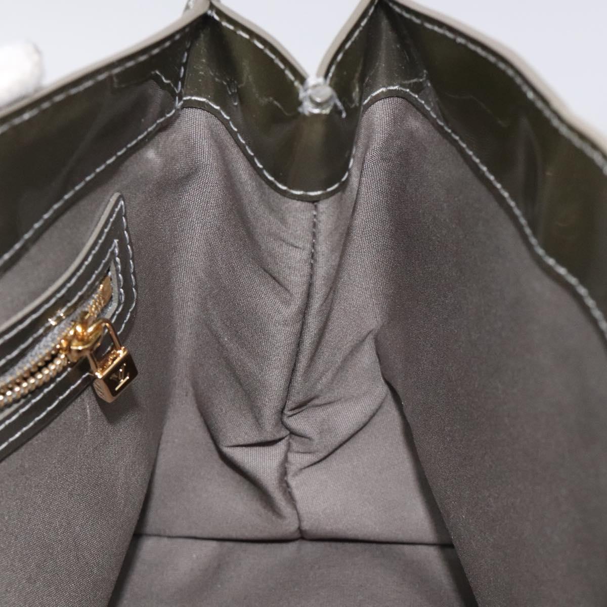 LOUIS VUITTON Monogram Vernis Wilshire PM Bag Gris Art Deco M91627 Auth 128675