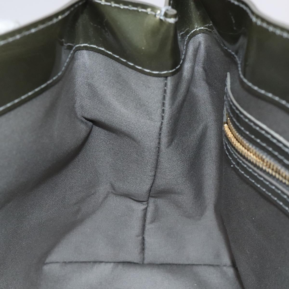 LOUIS VUITTON Monogram Vernis Wilshire PM Bag Gris Art Deco M91627 Auth 128675