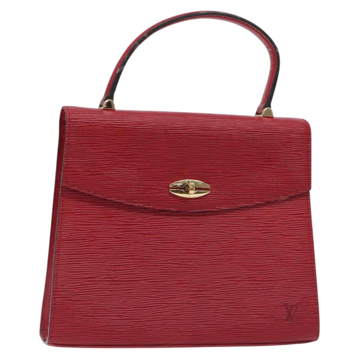LOUIS VUITTON Epi Malesherbes Hand Bag Red M52377 LV Auth 128681