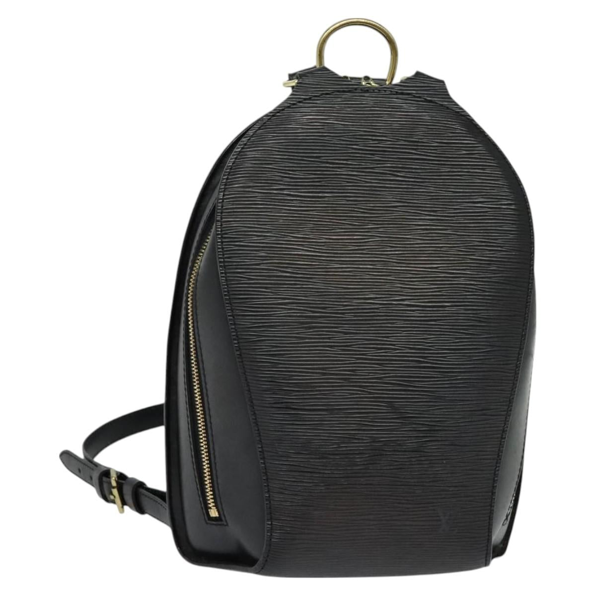 LOUIS VUITTON Epi Mabillon Backpack Black M52232 LV Auth 128682