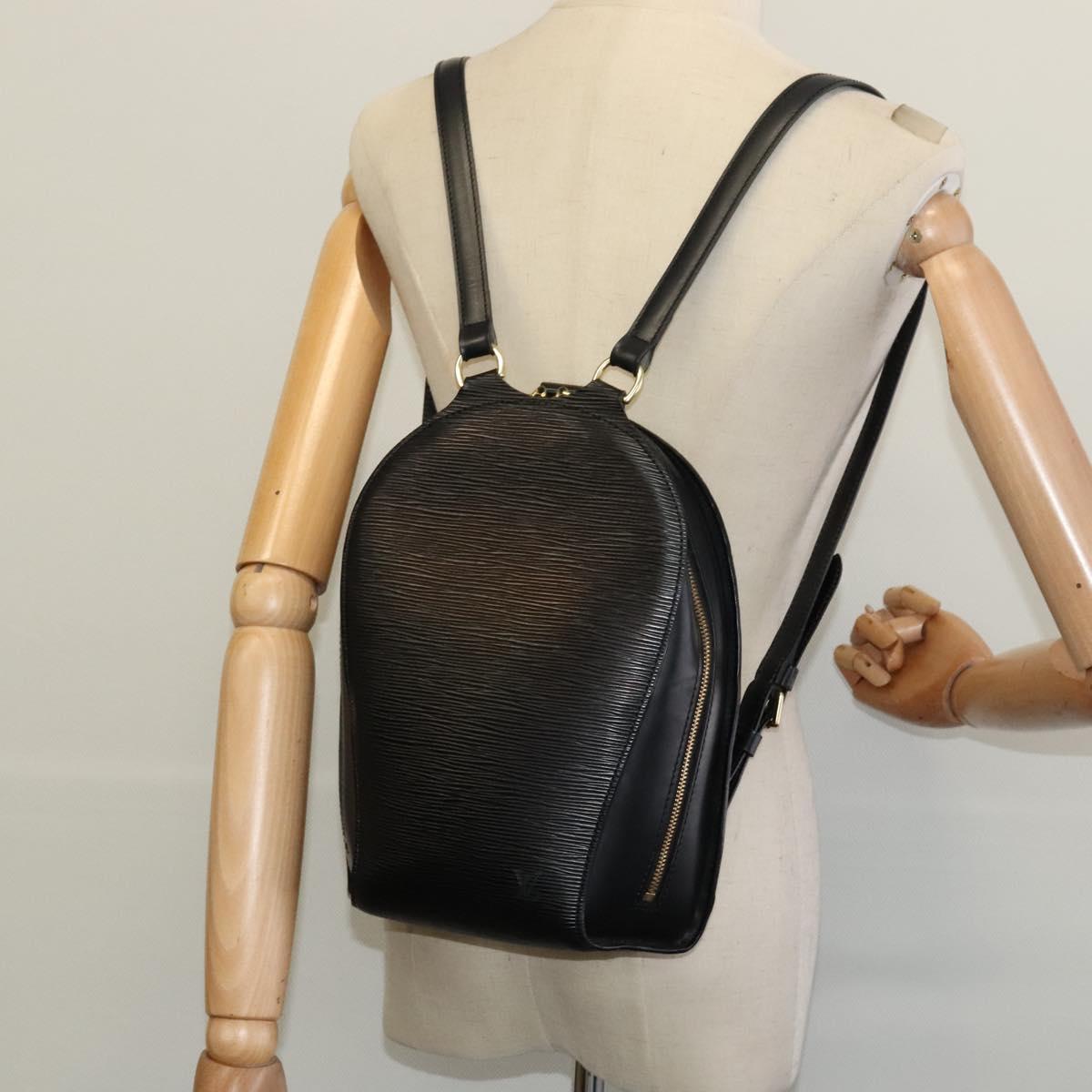 LOUIS VUITTON Epi Mabillon Backpack Black M52232 LV Auth 128682