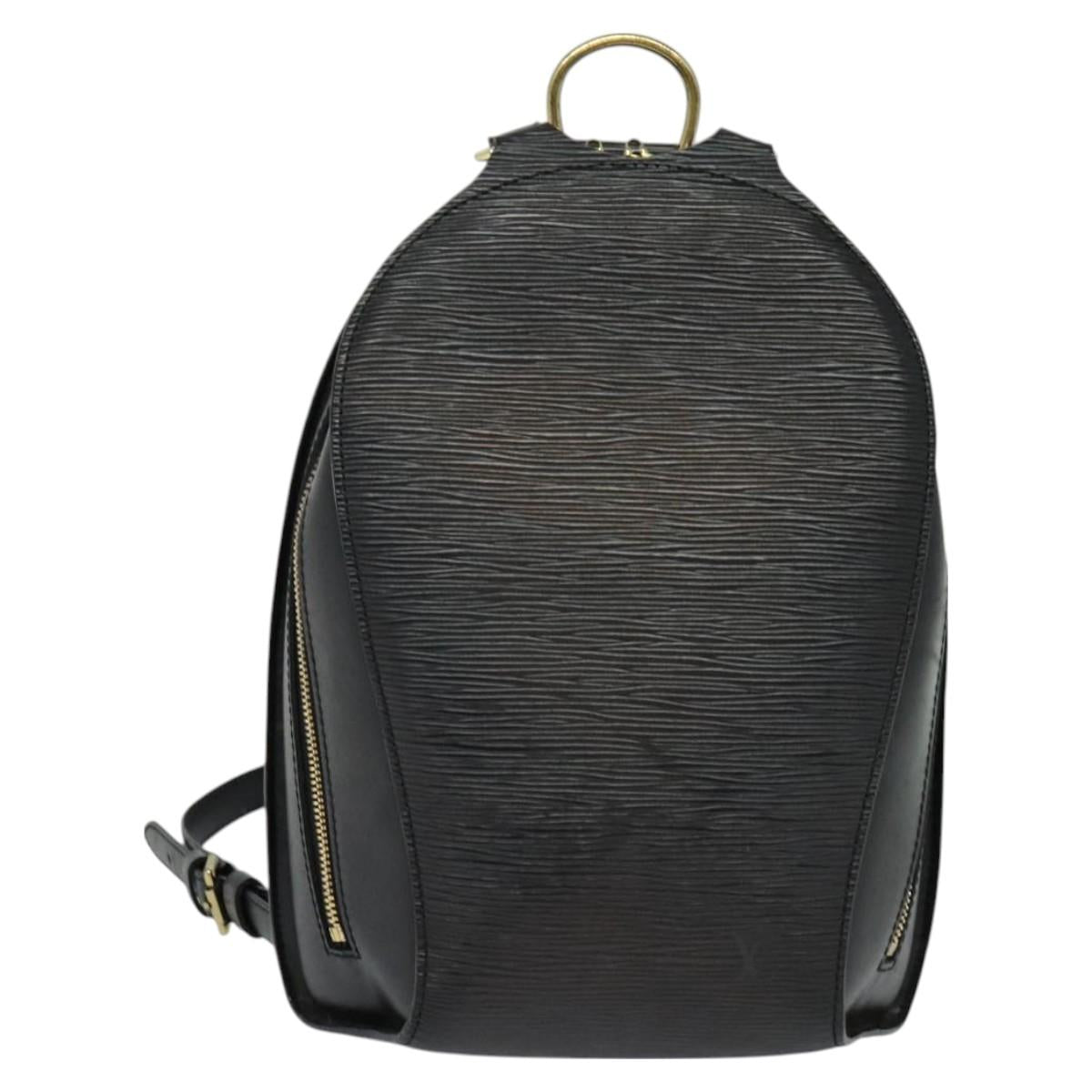 LOUIS VUITTON Epi Mabillon Backpack Black M52232 LV Auth 128682