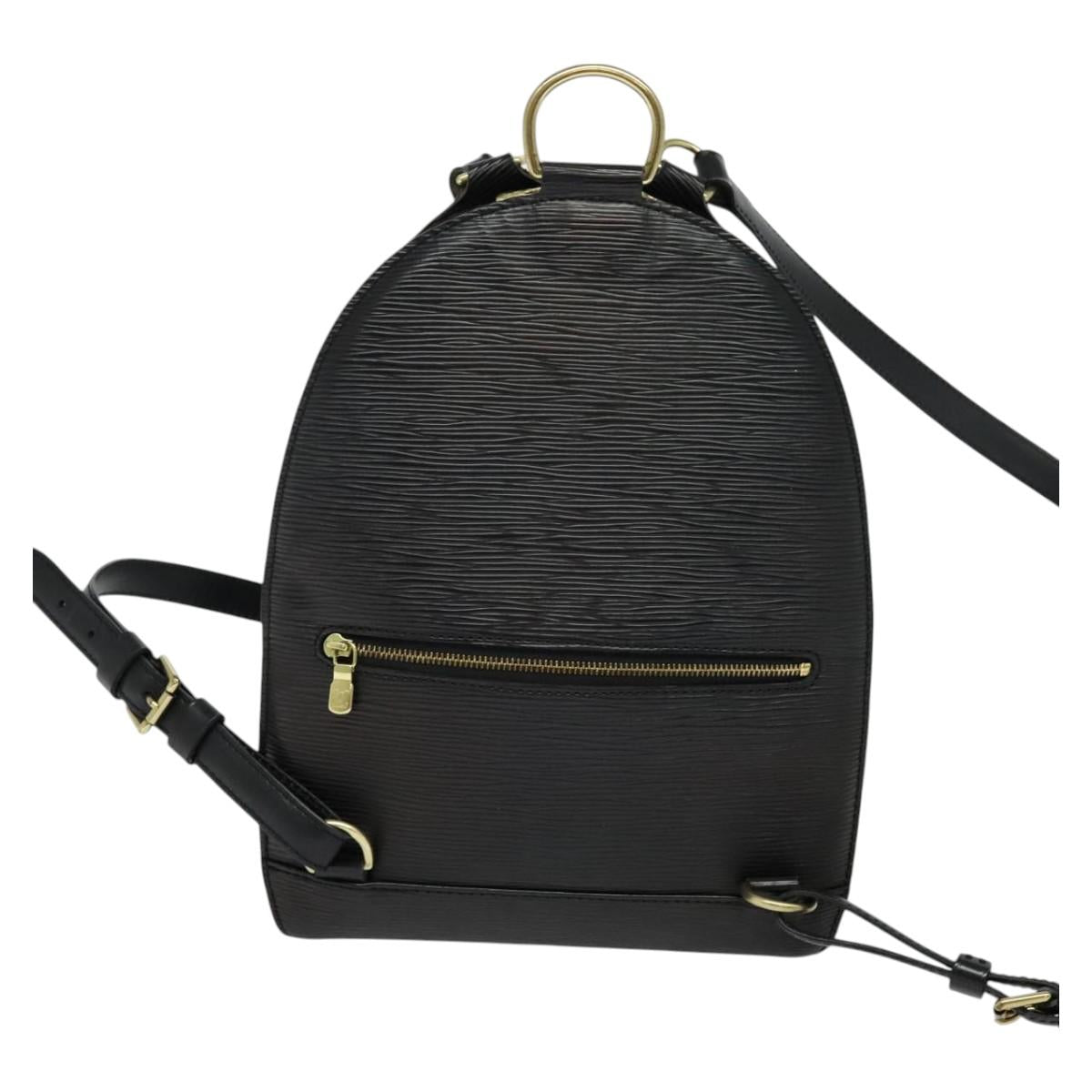 LOUIS VUITTON Epi Mabillon Backpack Black M52232 LV Auth 128682