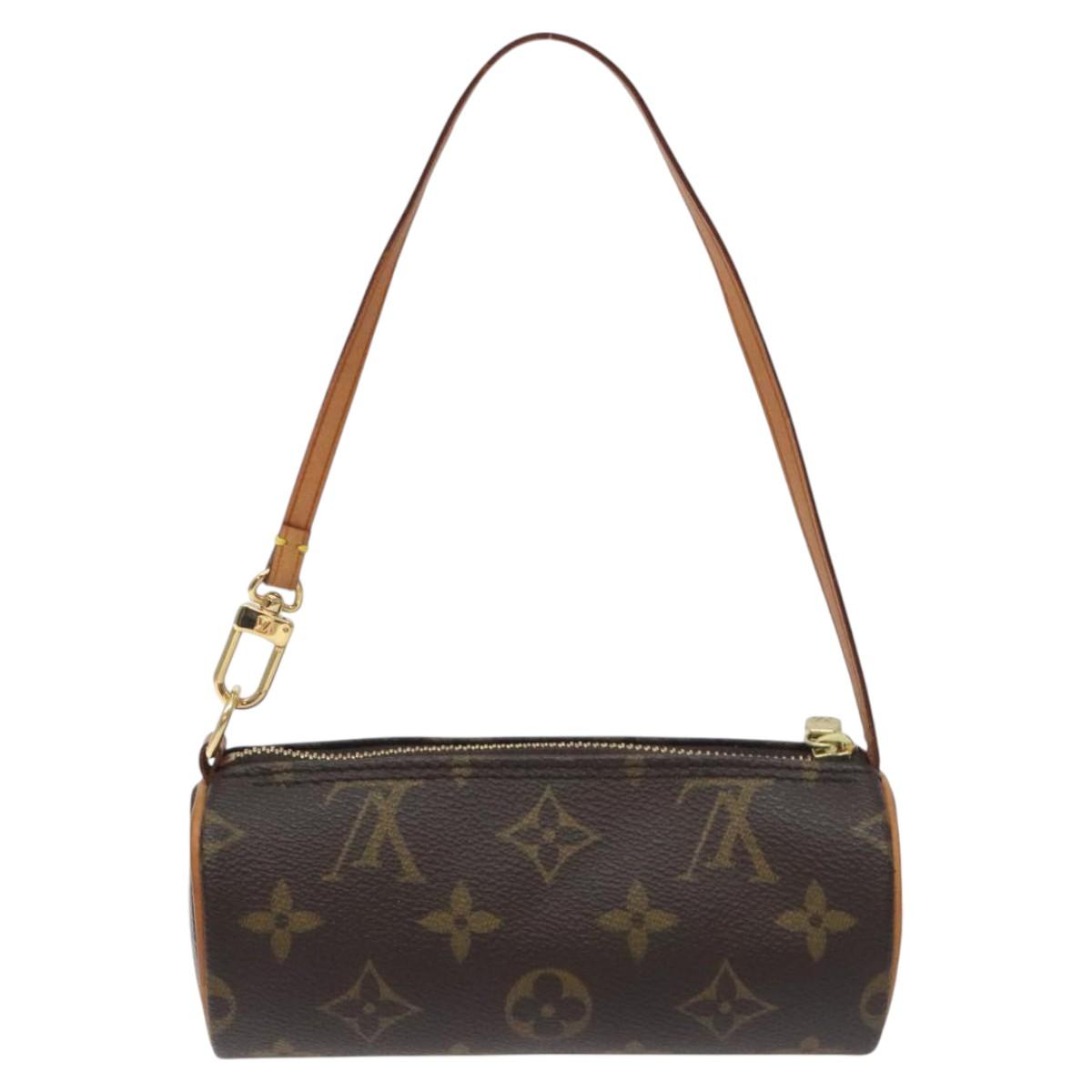 LOUIS VUITTON Monogram Papillon Pouch LV Auth 128694