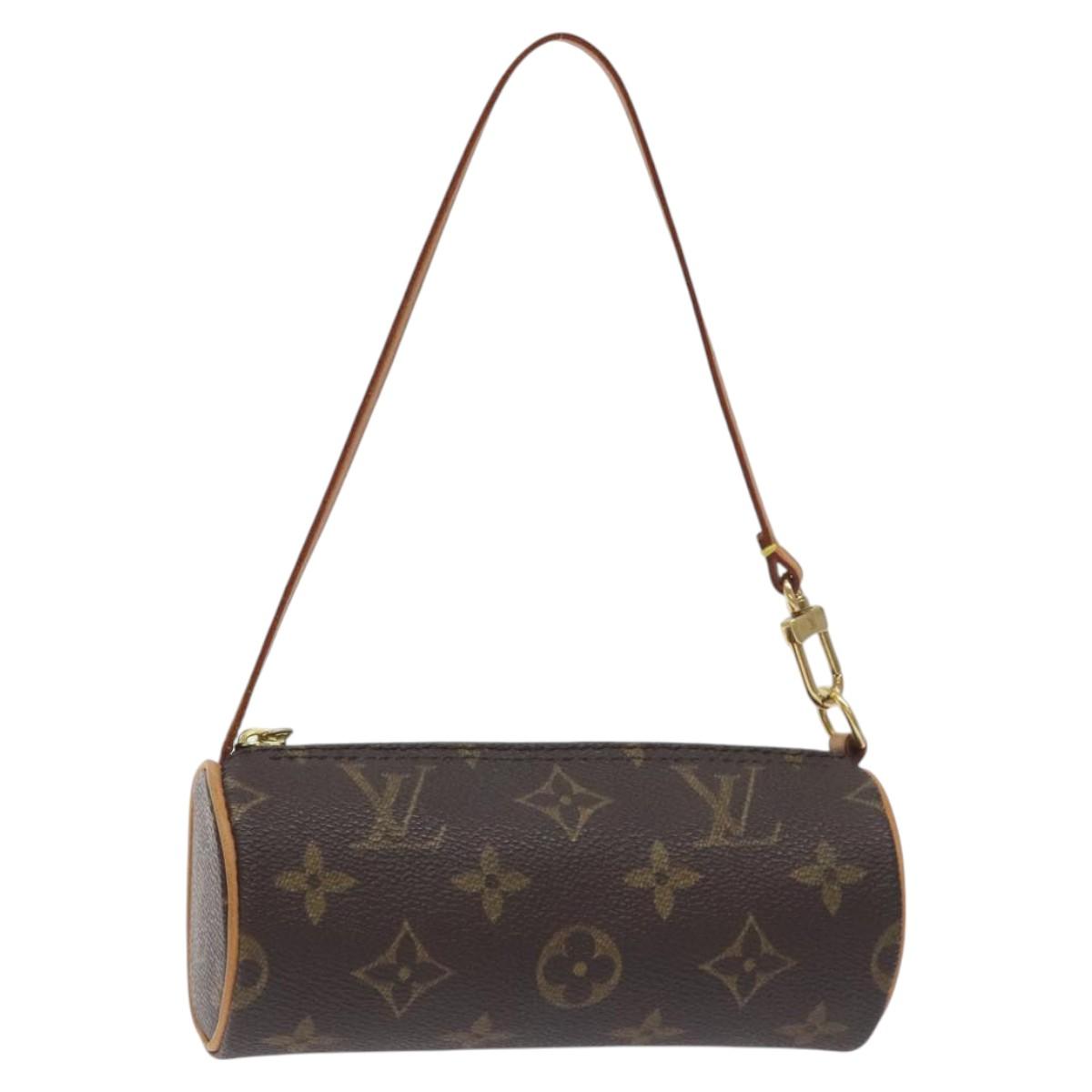 LOUIS VUITTON Monogram Papillon Pouch LV Auth 128696