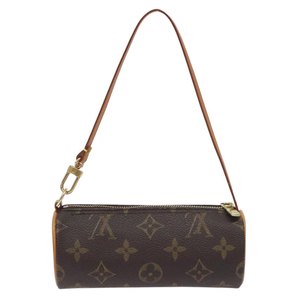 LOUIS VUITTON Monogram Papillon Pouch LV Auth 128696