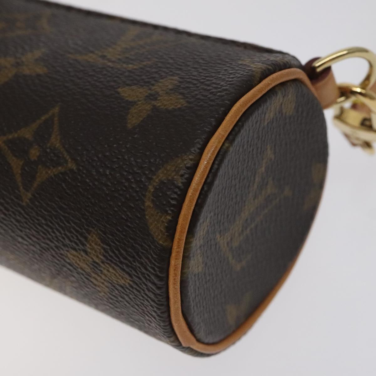 LOUIS VUITTON Monogram Papillon Pouch LV Auth 128697