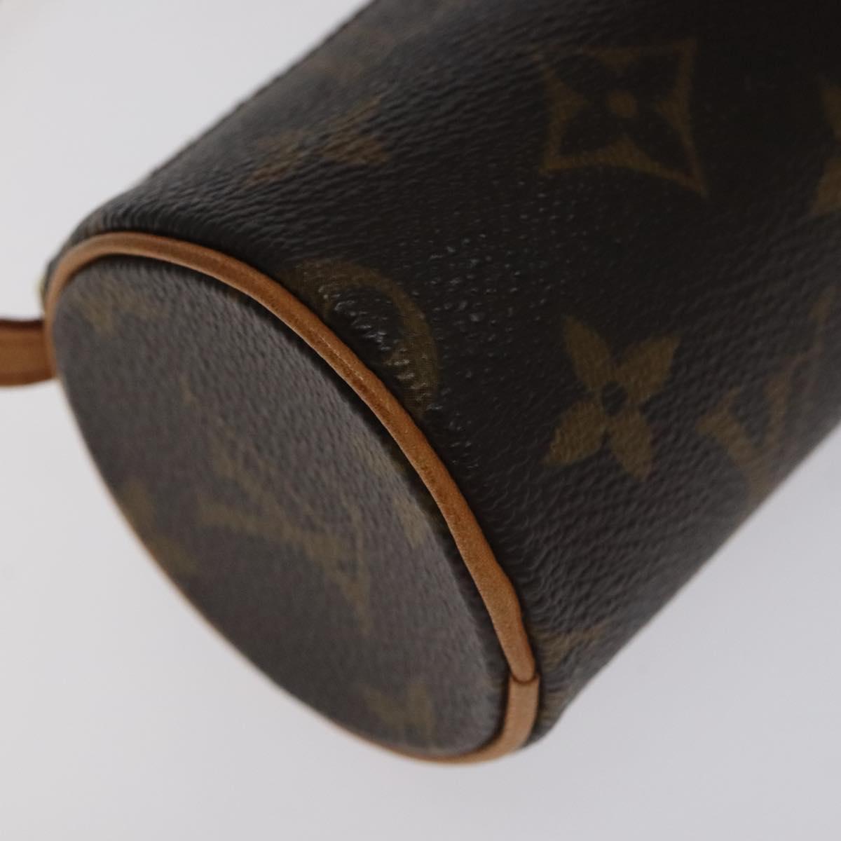 LOUIS VUITTON Monogram Papillon Pouch LV Auth 128697