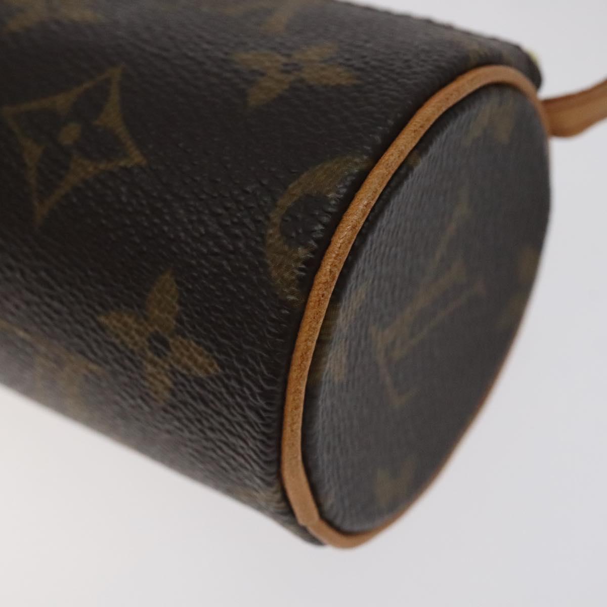 LOUIS VUITTON Monogram Papillon Pouch LV Auth 128697