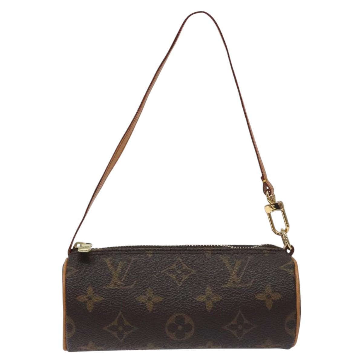 LOUIS VUITTON Monogram Papillon Pouch LV Auth 128697