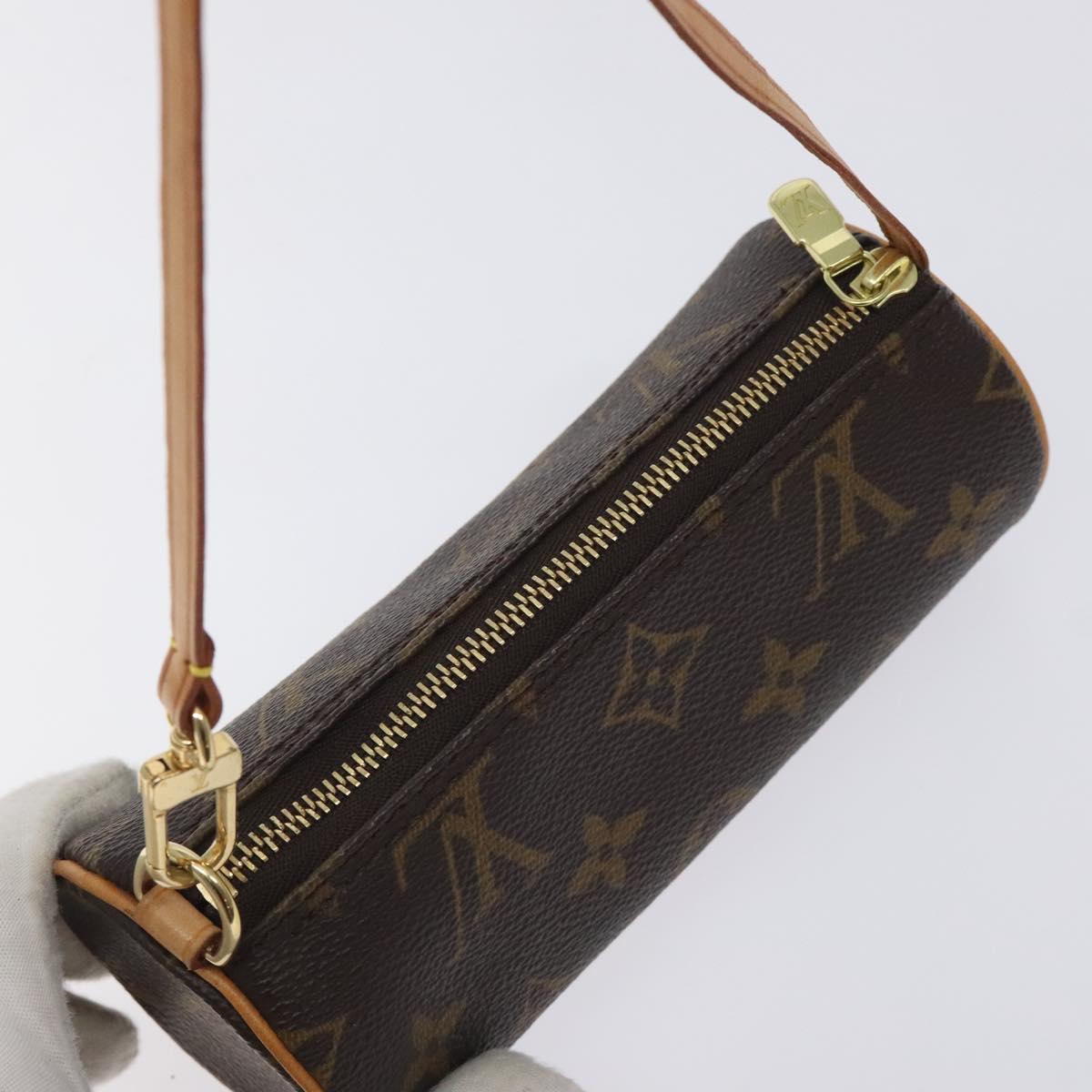 LOUIS VUITTON Monogram Papillon Pouch LV Auth 128697