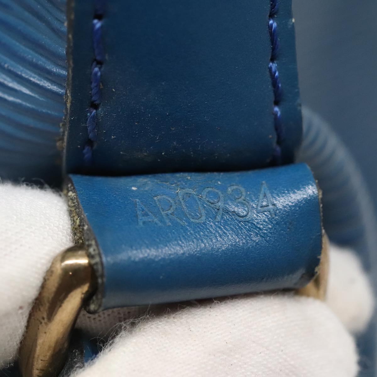 LOUIS VUITTON Epi Petit Noe Shoulder Bag Blue M44105 LV Auth 128706