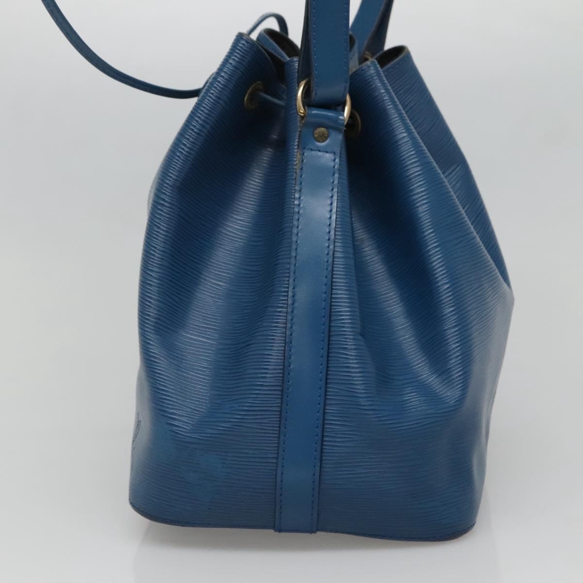 LOUIS VUITTON Epi Petit Noe Shoulder Bag Blue M44105 LV Auth 128706