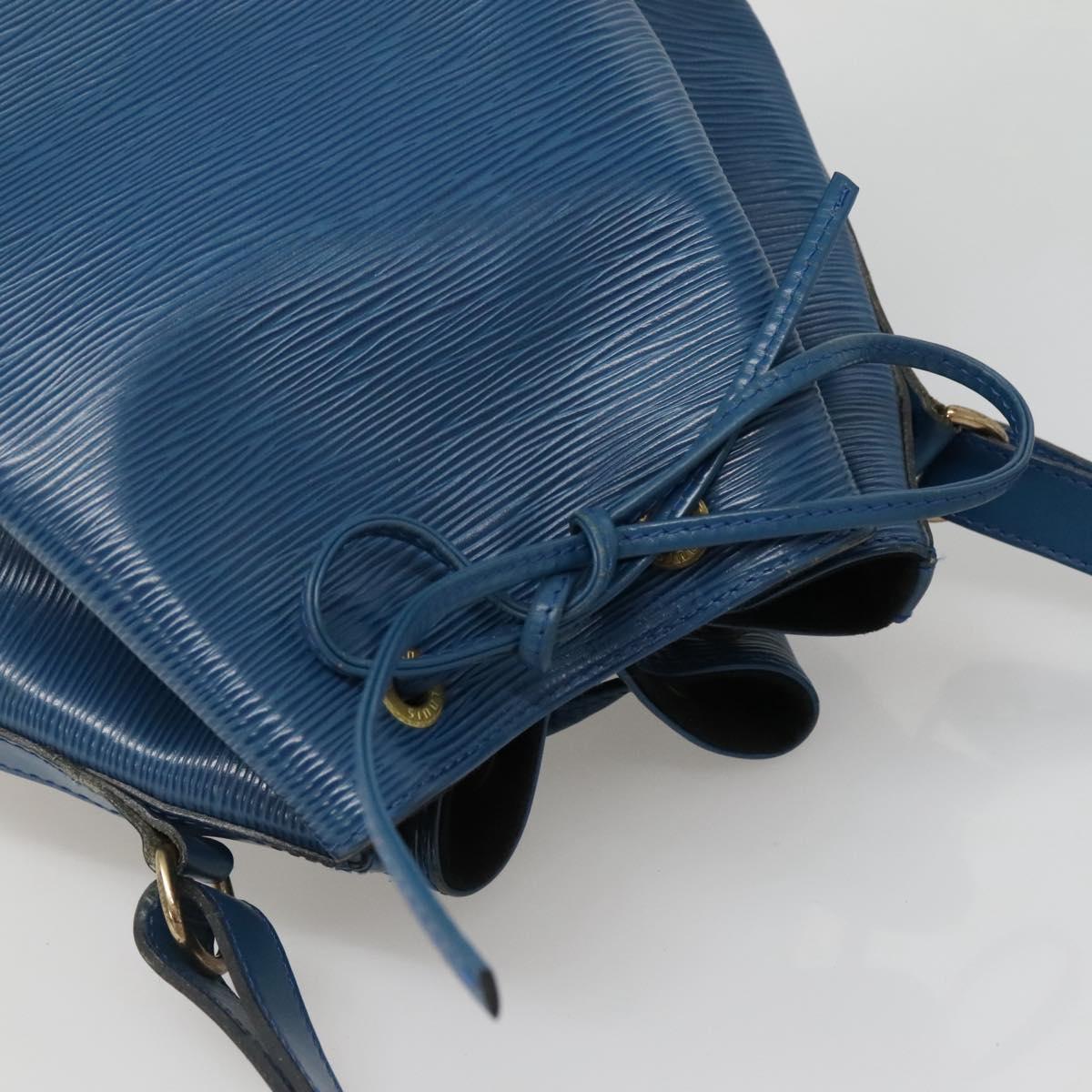 LOUIS VUITTON Epi Petit Noe Shoulder Bag Blue M44105 LV Auth 128706