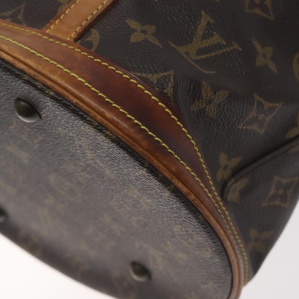 LOUIS VUITTON Monogram Bucket GM Shoulder Bag M42236 LV Auth 128723