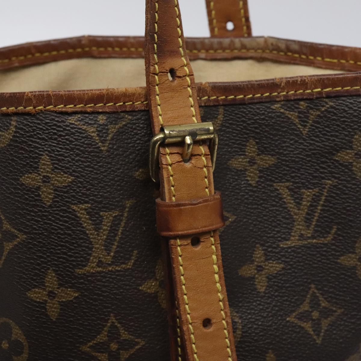 LOUIS VUITTON Monogram Bucket GM Shoulder Bag M42236 LV Auth 128723