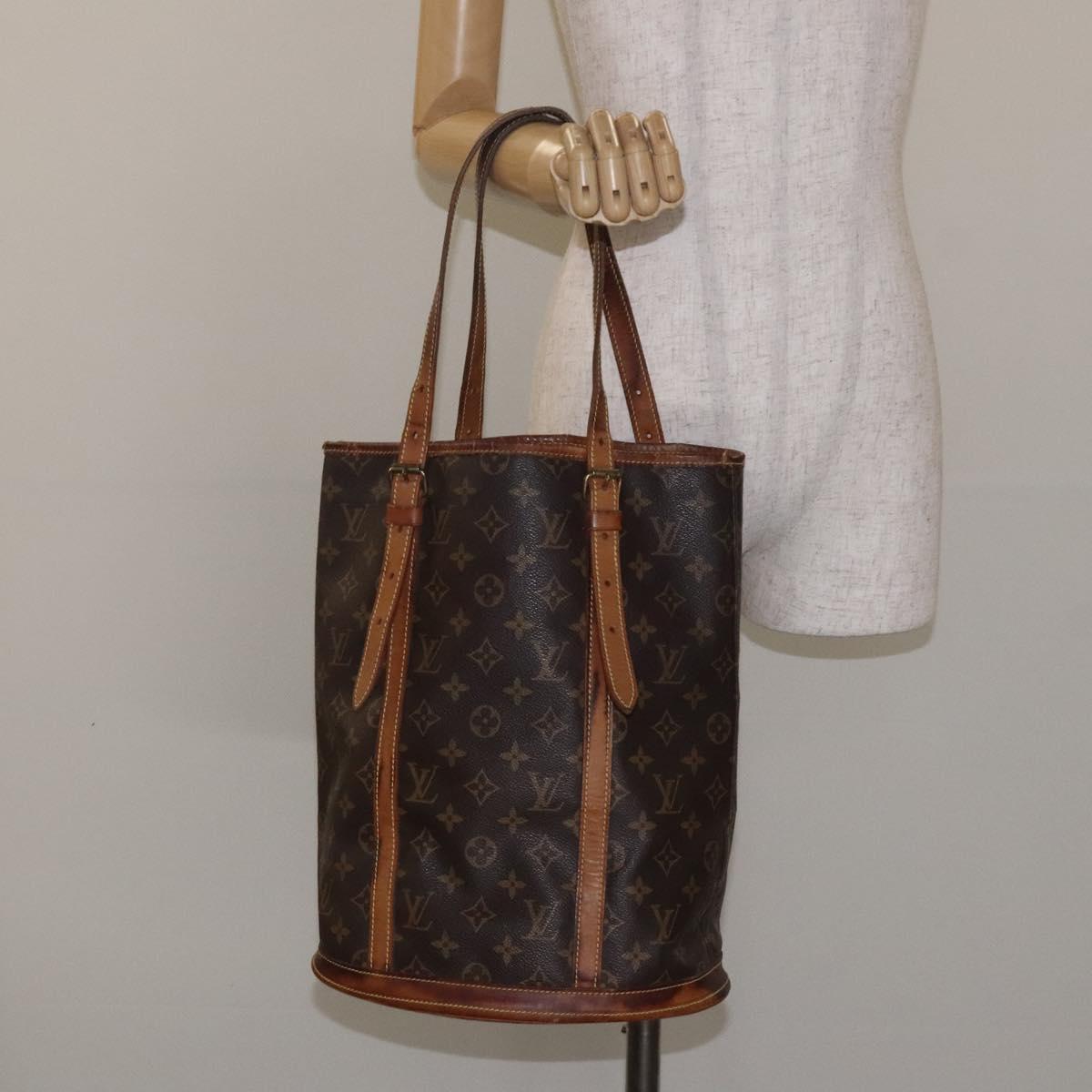LOUIS VUITTON Monogram Bucket GM Shoulder Bag M42236 LV Auth 128723