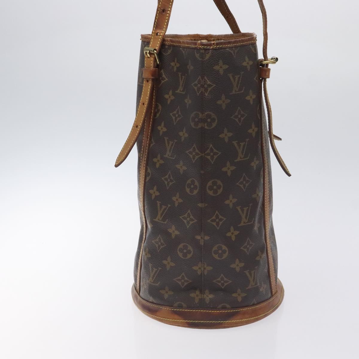 LOUIS VUITTON Monogram Bucket GM Shoulder Bag M42236 LV Auth 128723