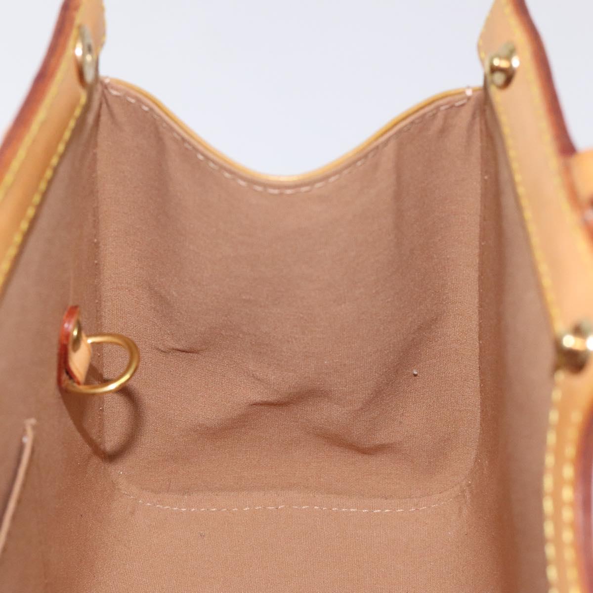 LOUIS VUITTON Monogram Vernis Roxbury Drive Hand Bag Noisette M91372 Auth 128732