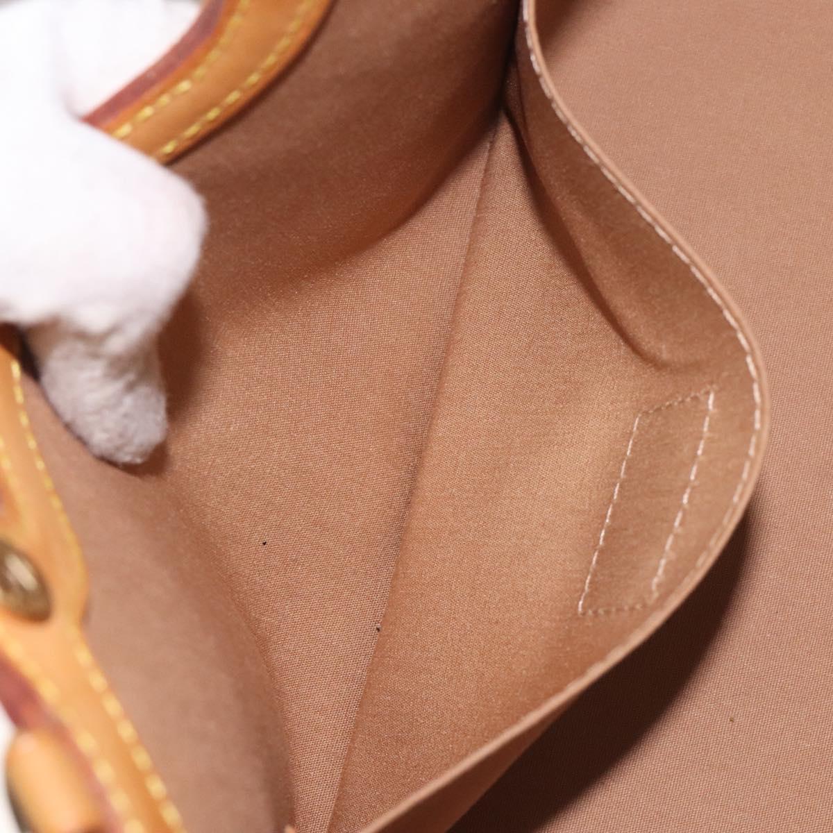 LOUIS VUITTON Monogram Vernis Roxbury Drive Hand Bag Noisette M91372 Auth 128732