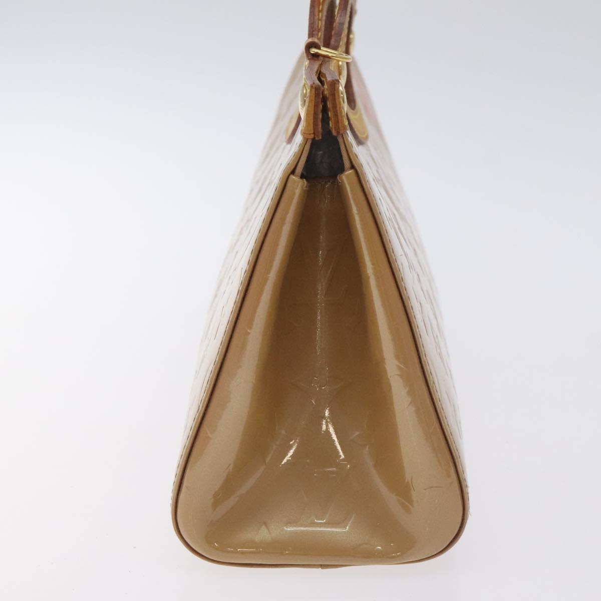 LOUIS VUITTON Monogram Vernis Roxbury Drive Hand Bag Noisette M91372 Auth 128732