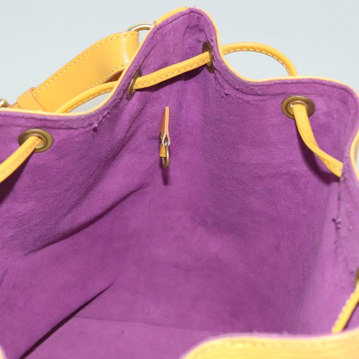 LOUIS VUITTON Epi Petit Noe Shoulder Bag Yellow M44109 LV Auth 128768