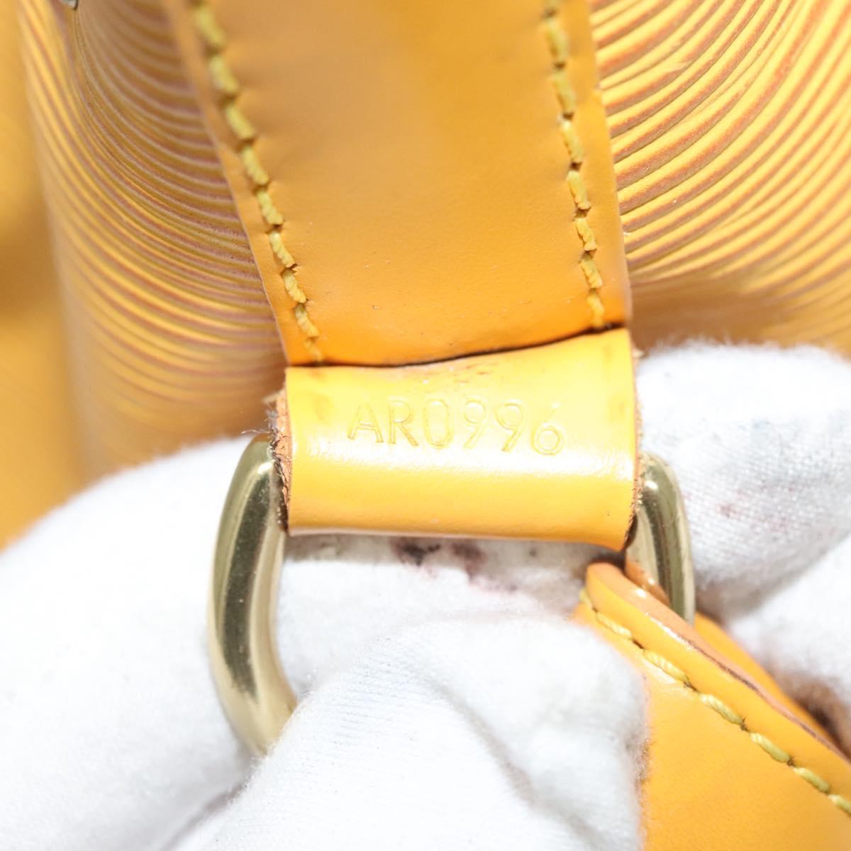 LOUIS VUITTON Epi Petit Noe Shoulder Bag Yellow M44109 LV Auth 128768