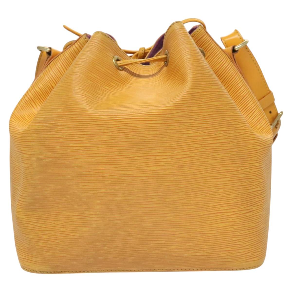LOUIS VUITTON Epi Petit Noe Shoulder Bag Yellow M44109 LV Auth 128768