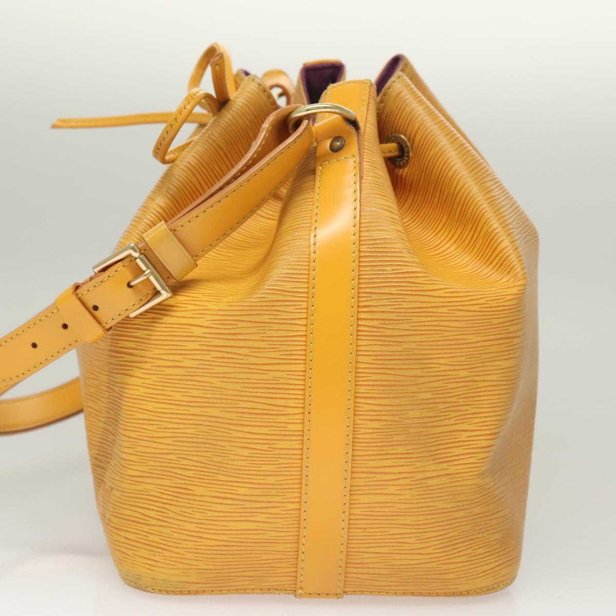 LOUIS VUITTON Epi Petit Noe Shoulder Bag Yellow M44109 LV Auth 128768