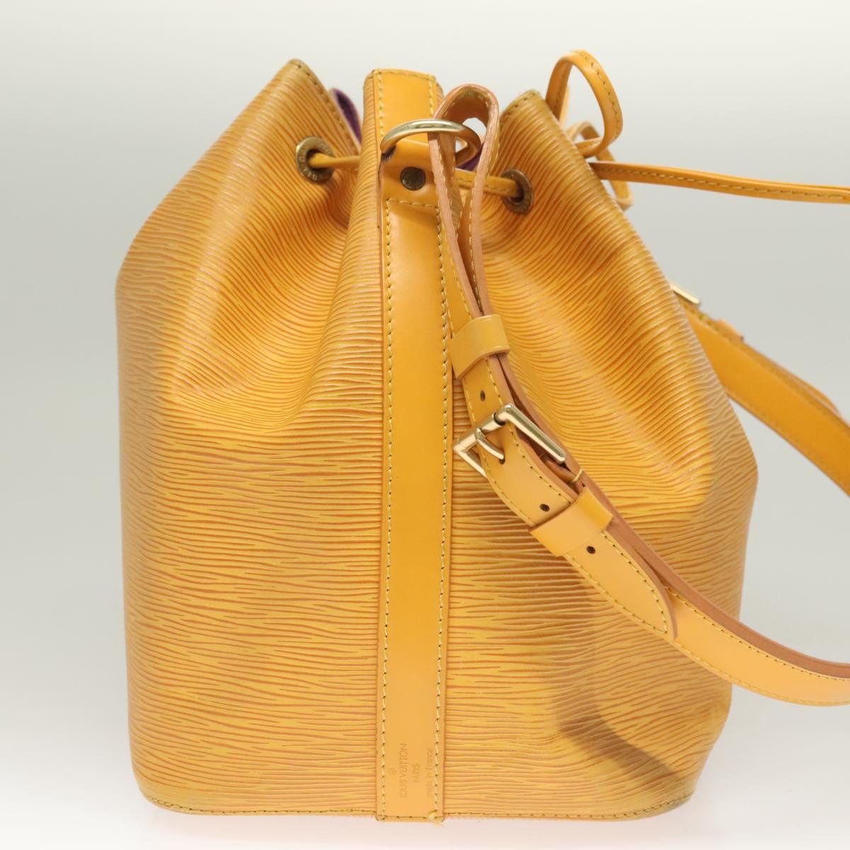 LOUIS VUITTON Epi Petit Noe Shoulder Bag Yellow M44109 LV Auth 128768