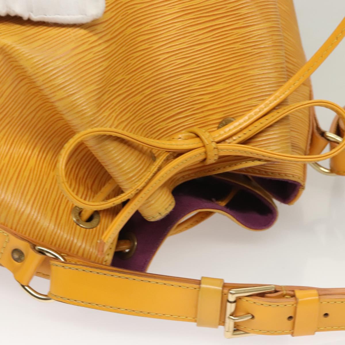 LOUIS VUITTON Epi Petit Noe Shoulder Bag Yellow M44109 LV Auth 128768