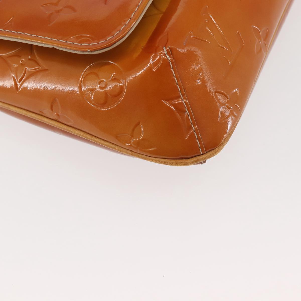 LOUIS VUITTON Monogram Vernis Thompson Street Bag Beige M91301 LV Auth 128772