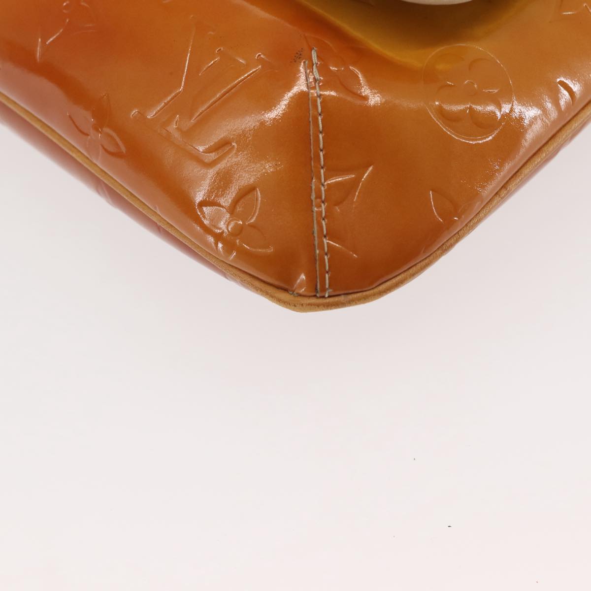 LOUIS VUITTON Monogram Vernis Thompson Street Bag Beige M91301 LV Auth 128772