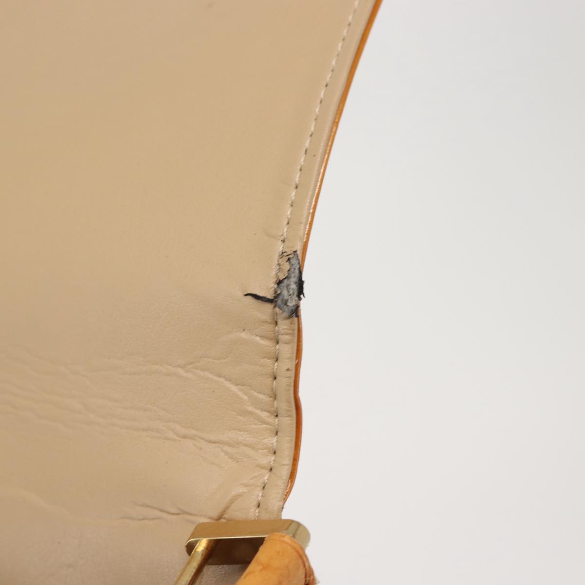 LOUIS VUITTON Monogram Vernis Thompson Street Bag Beige M91301 LV Auth 128772
