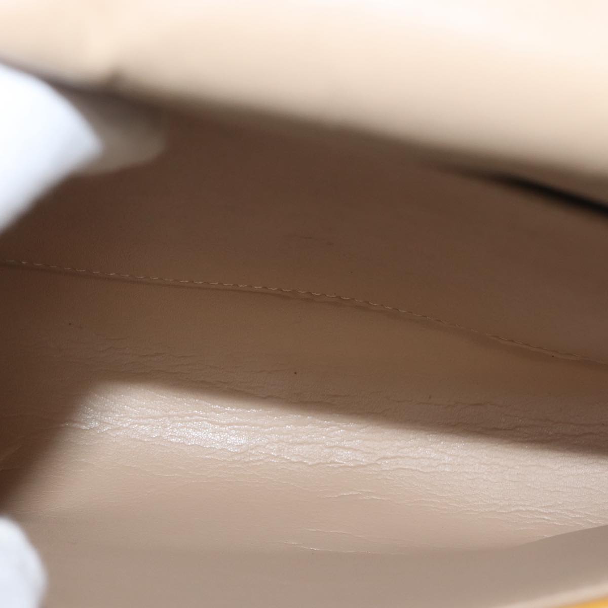 LOUIS VUITTON Monogram Vernis Thompson Street Bag Beige M91301 LV Auth 128772