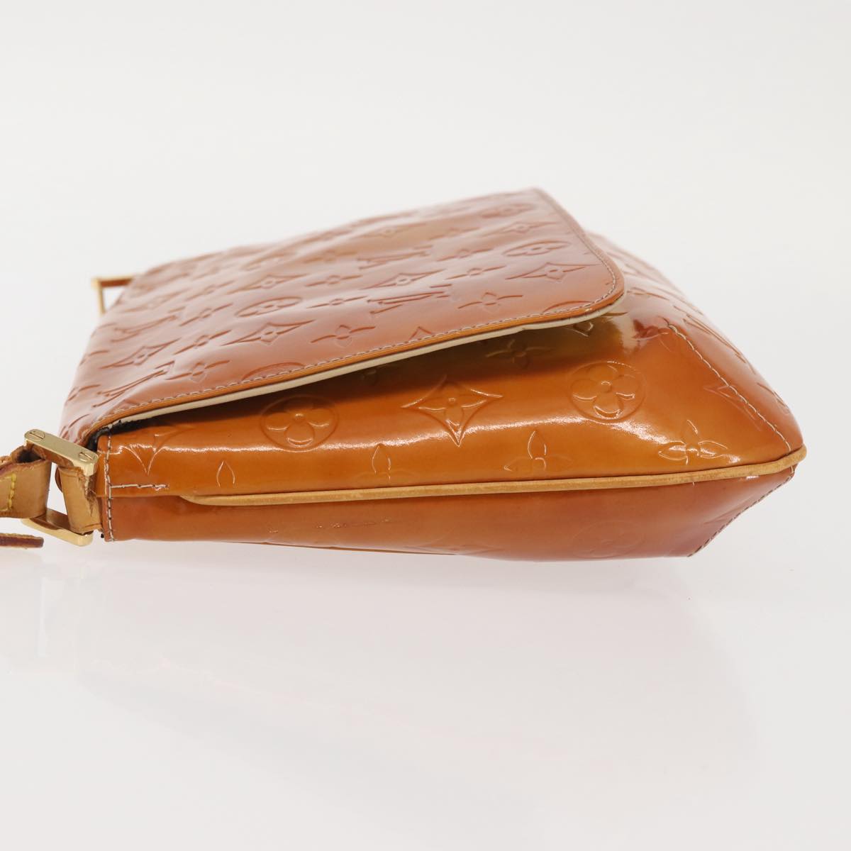 LOUIS VUITTON Monogram Vernis Thompson Street Bag Beige M91301 LV Auth 128772