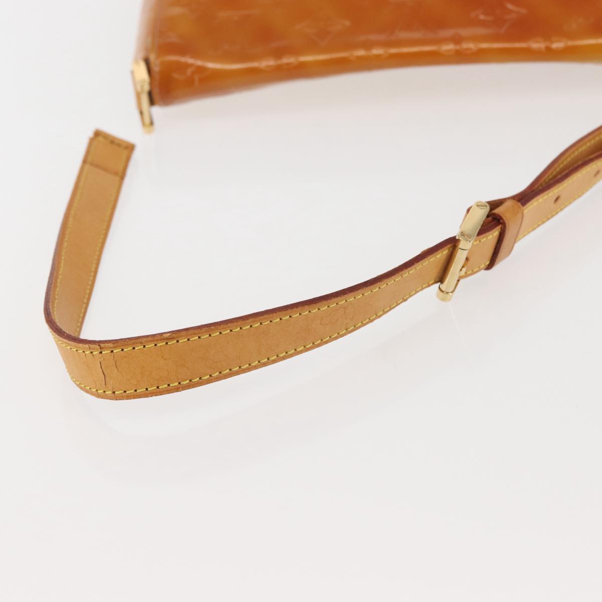 LOUIS VUITTON Monogram Vernis Thompson Street Bag Beige M91301 LV Auth 128772