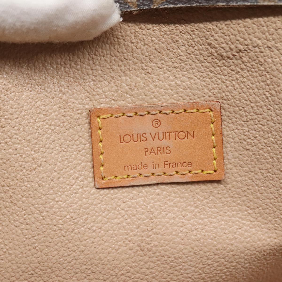 LOUIS VUITTON Monogram Sac Plat Hand Bag M51140 LV Auth 128776