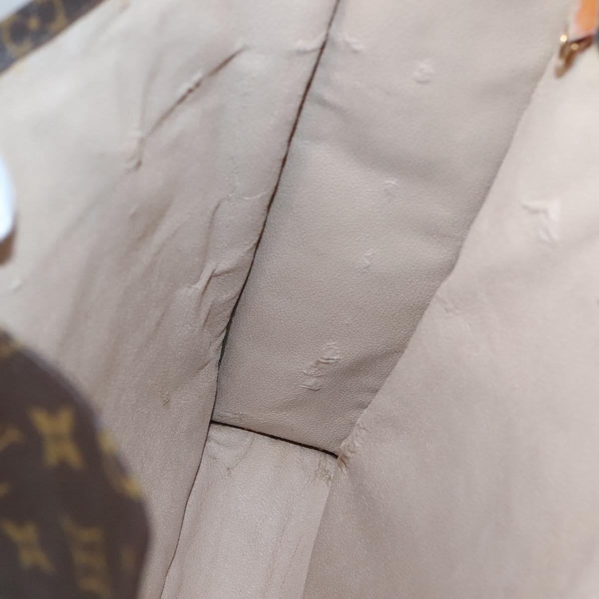 LOUIS VUITTON Monogram Sac Plat Hand Bag M51140 LV Auth 128776