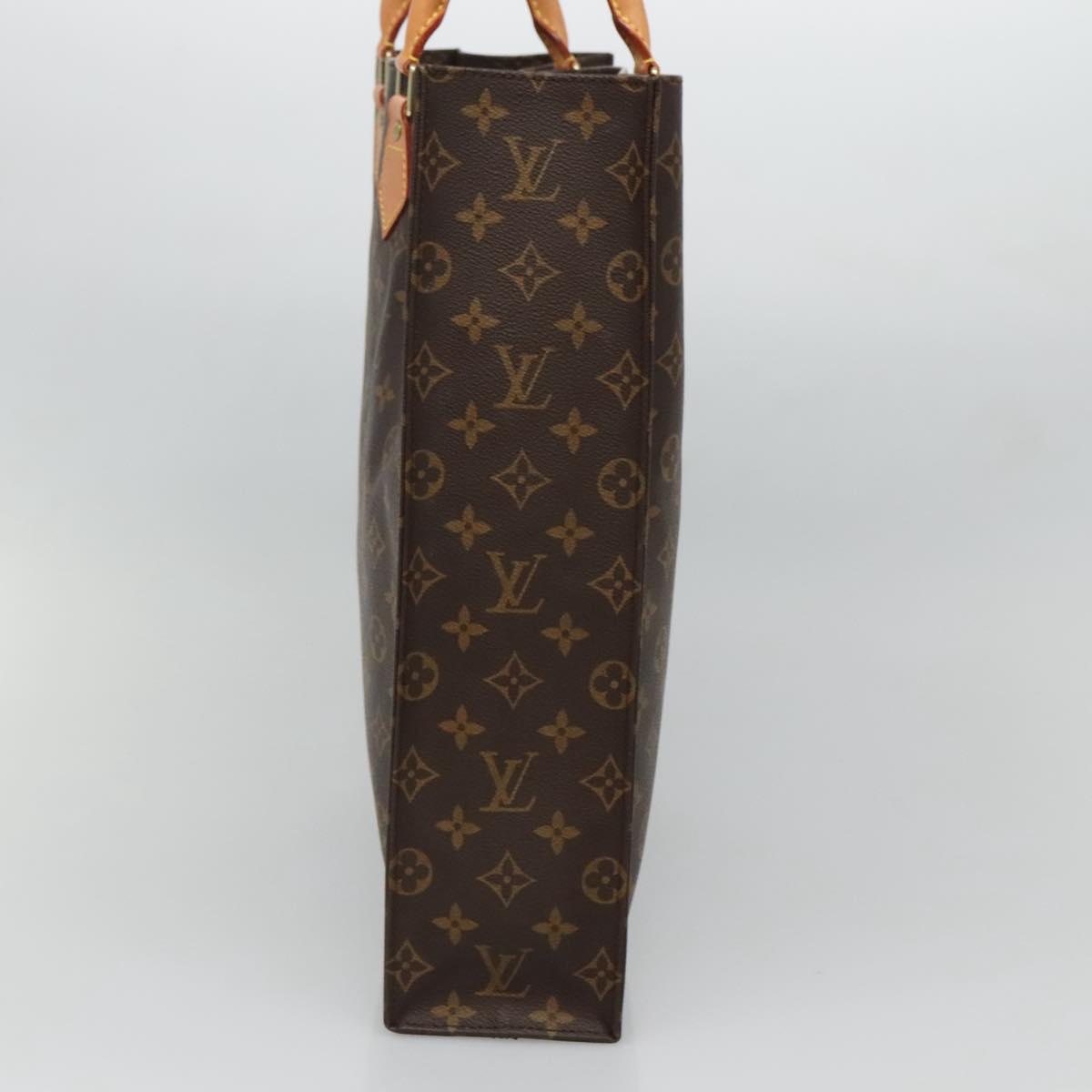 LOUIS VUITTON Monogram Sac Plat Hand Bag M51140 LV Auth 128776