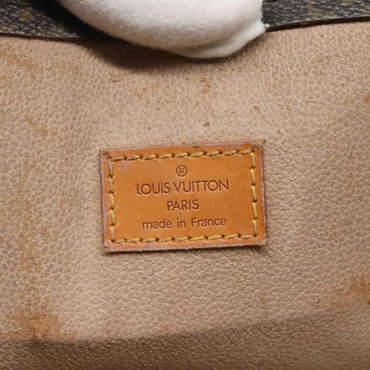 LOUIS VUITTON Monogram Sac Plat Hand Bag M51140 LV Auth 128777