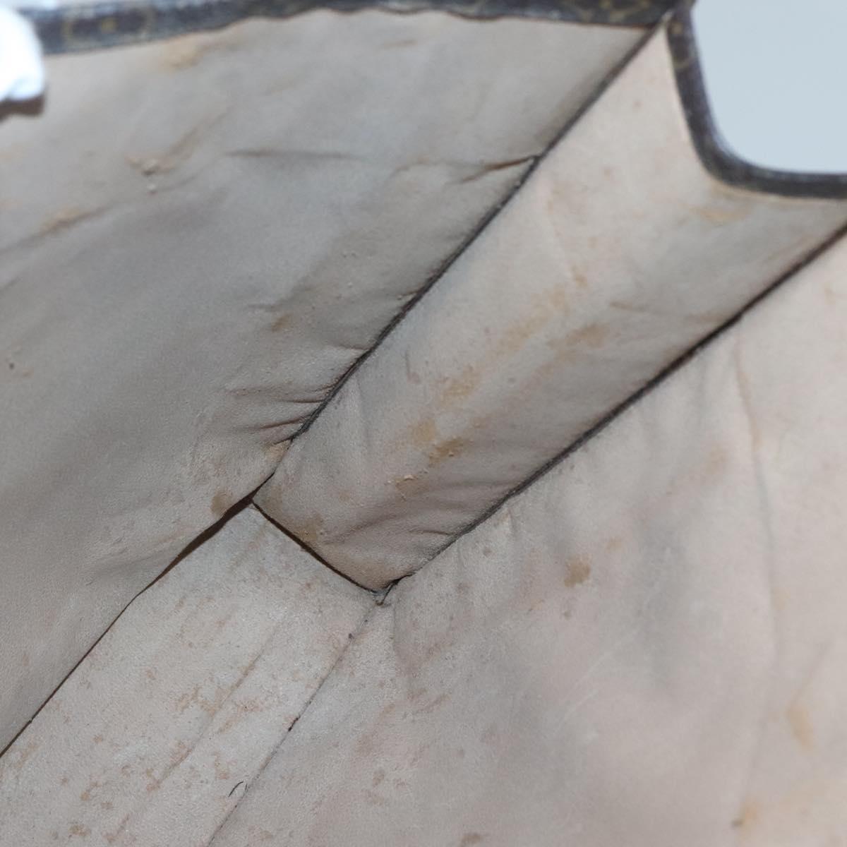 LOUIS VUITTON Monogram Sac Plat Hand Bag M51140 LV Auth 128777