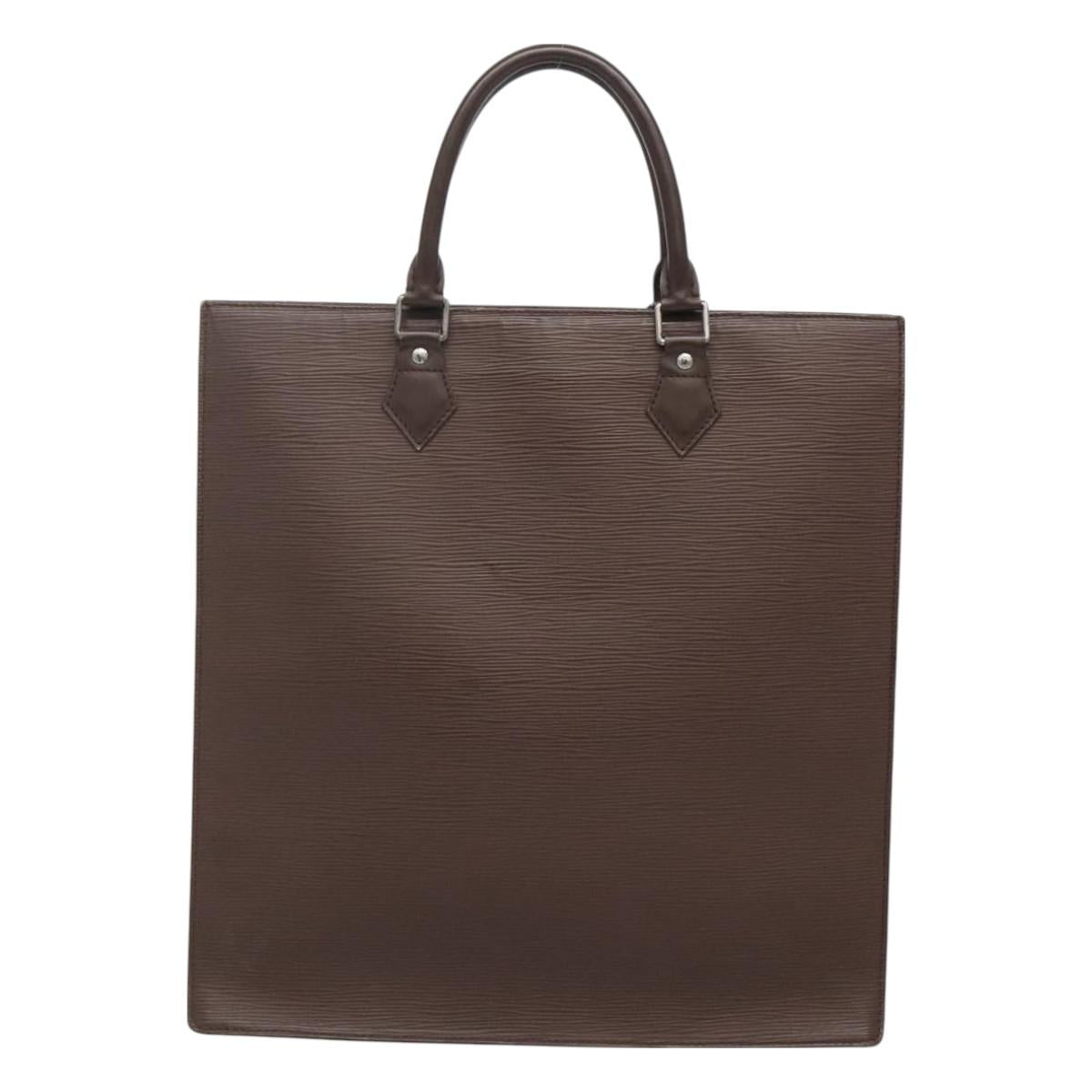 LOUIS VUITTON Epi Sac Plat Hand Bag Mocha M5908D LV Auth 128792