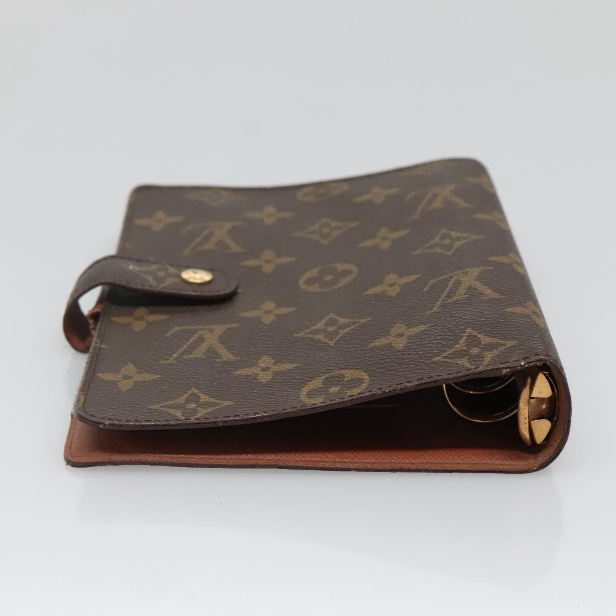 LOUIS VUITTON Monogram Agenda MM Day Planner Cover R20105 LV Auth 128793