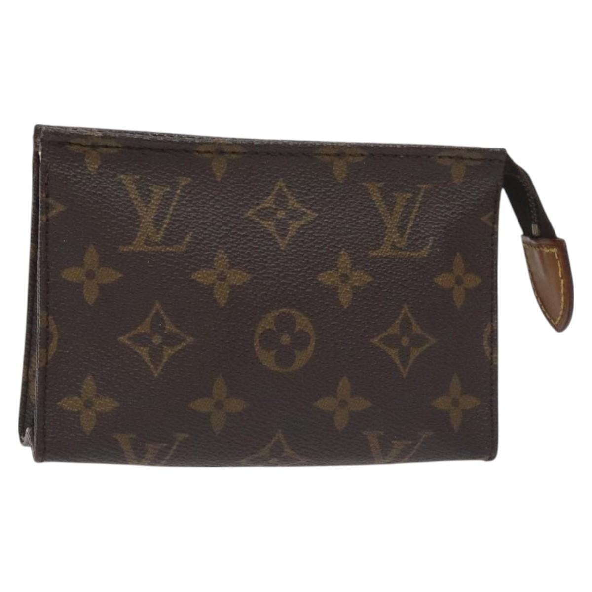 LOUIS VUITTON Monogram Poche Toilette 15 Pouch M47546 LV Auth 128798