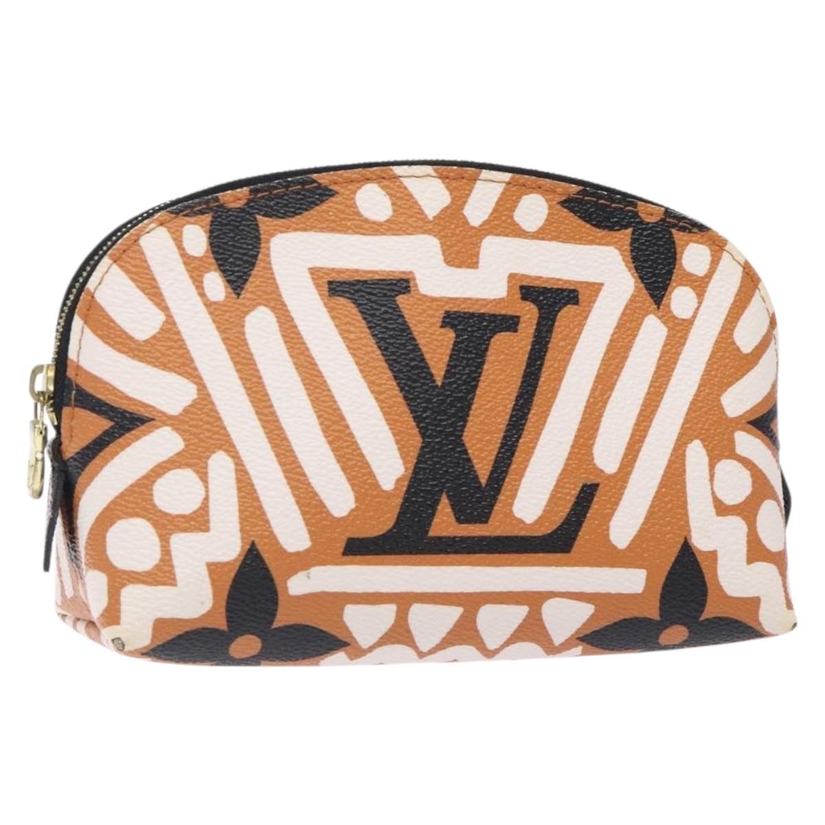 LOUIS VUITTON Monogram Giant Crafty Pochette Cosmetic Pouch M45475 Auth 128803