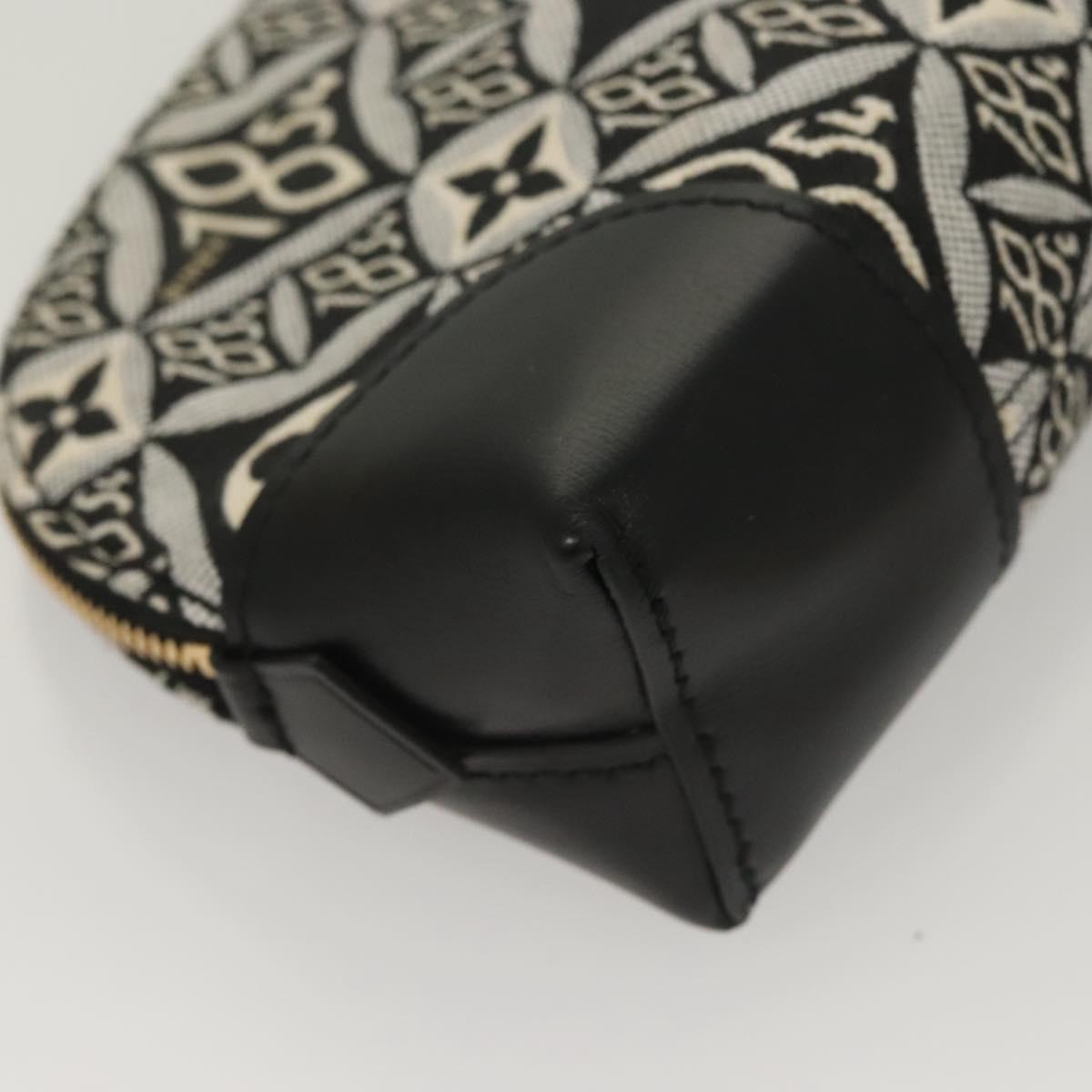 LOUIS VUITTON SINCE1854 Pochette Cosmetic PM Pouch Black M80076 LV Auth 128804M