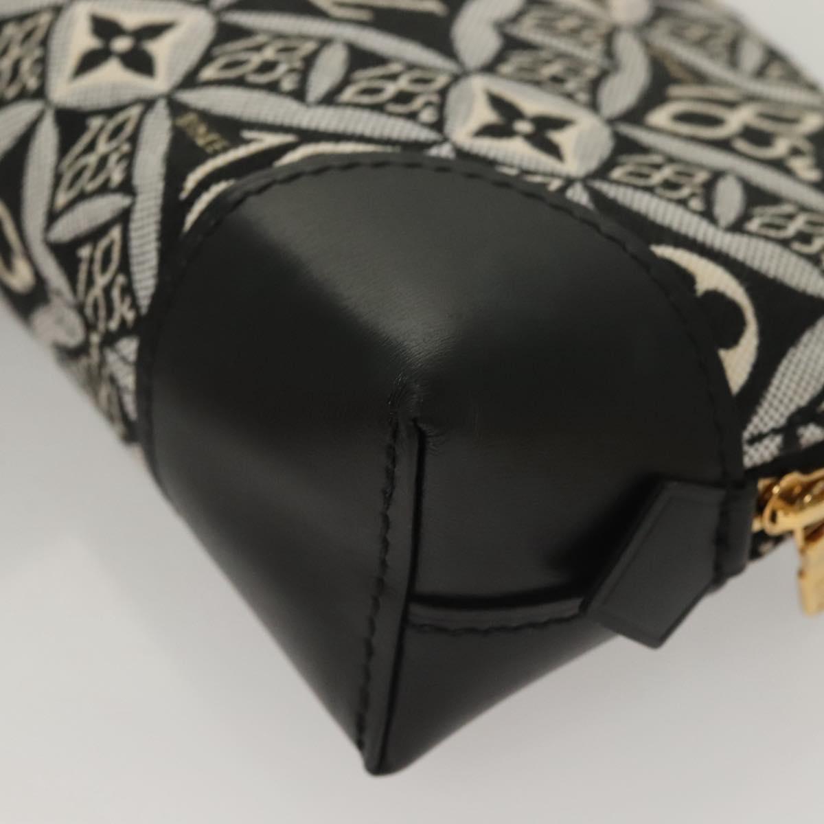 LOUIS VUITTON SINCE1854 Pochette Cosmetic PM Pouch Black M80076 LV Auth 128804M
