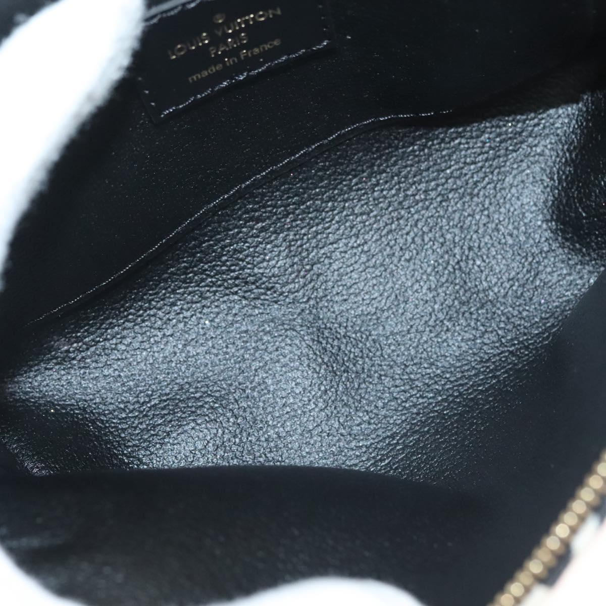 LOUIS VUITTON SINCE1854 Pochette Cosmetic PM Pouch Black M80076 LV Auth 128804M